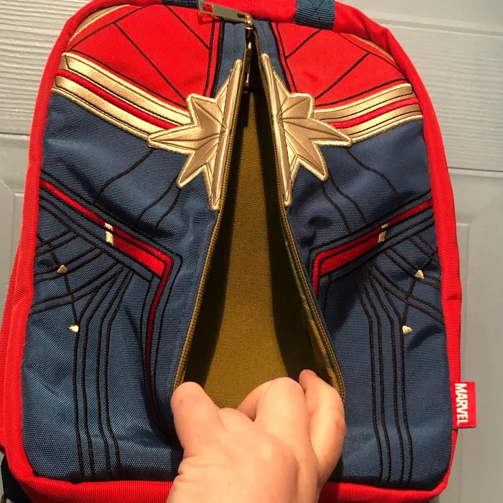 Captain Marvel Reversible Mini Backpack - Picture 2 of 5